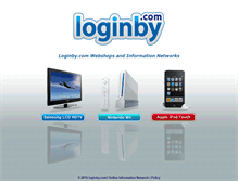 Tablet Screenshot of loginby.com