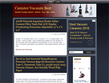 Tablet Screenshot of canistervacuumbest.loginby.com